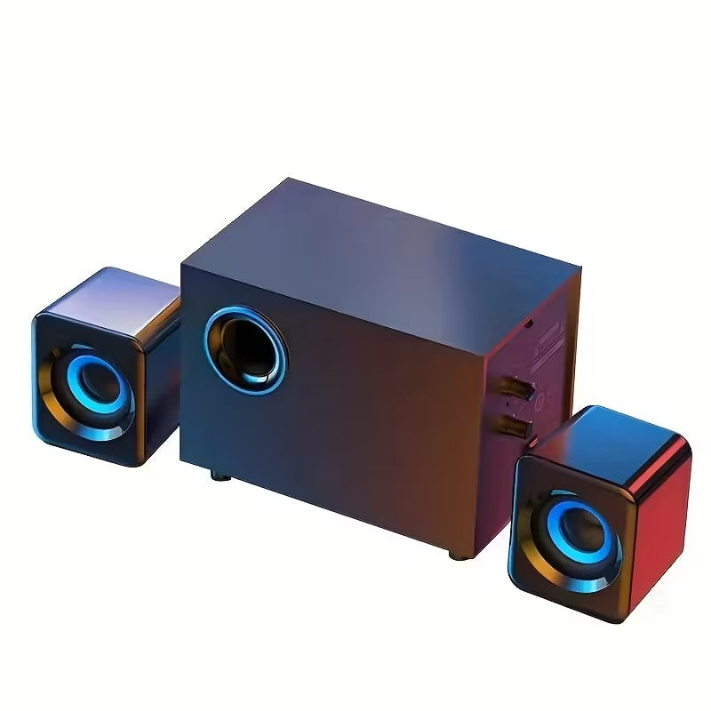 NNETM Wooden Computer Speaker with Bass-0