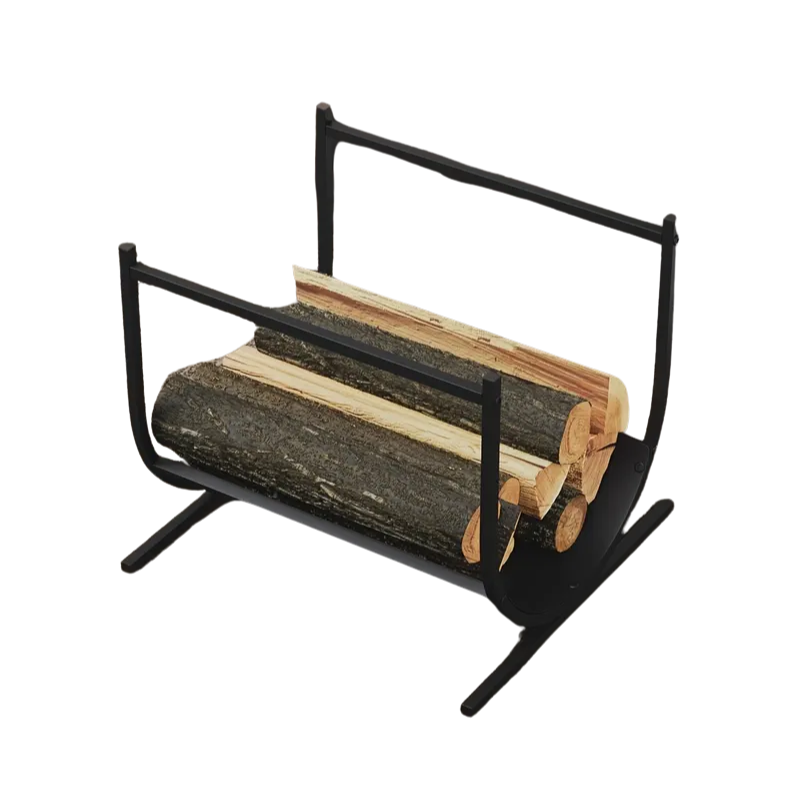 Fireplace Rack with Wood Storage-4